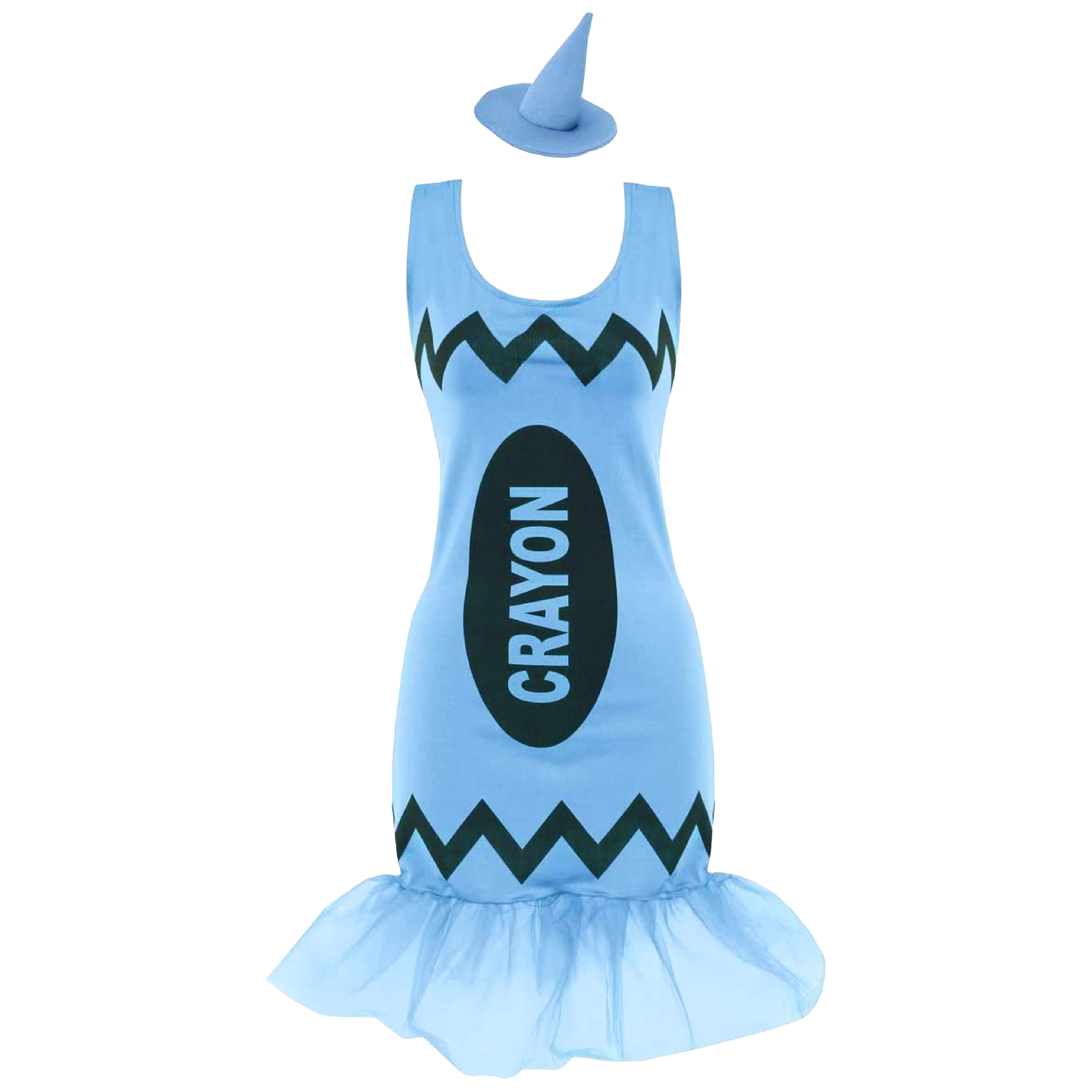 Ladies Blue Crayon Dress