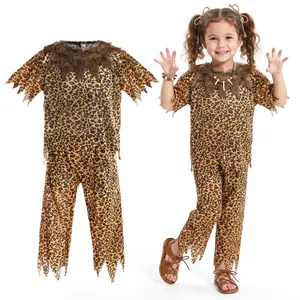 Girls Cave Dweller Costume | 2 Pcs | Top & Bottoms