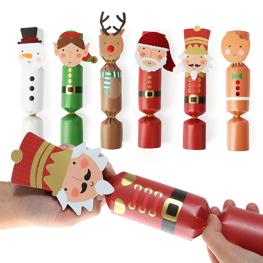 Pack of 6 DIY Christmas Cracker Set