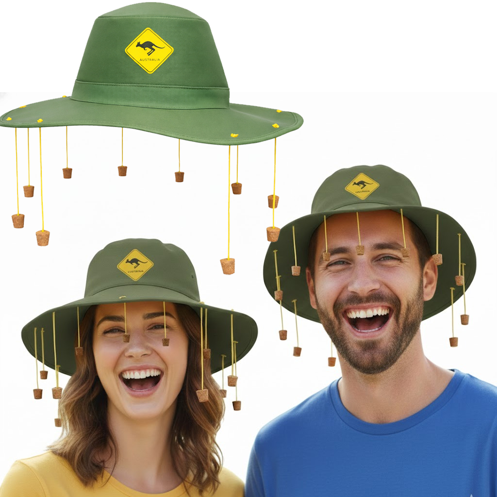 Australian Cork Hat | Kangaroo Print | Australia Day Fancy Dress