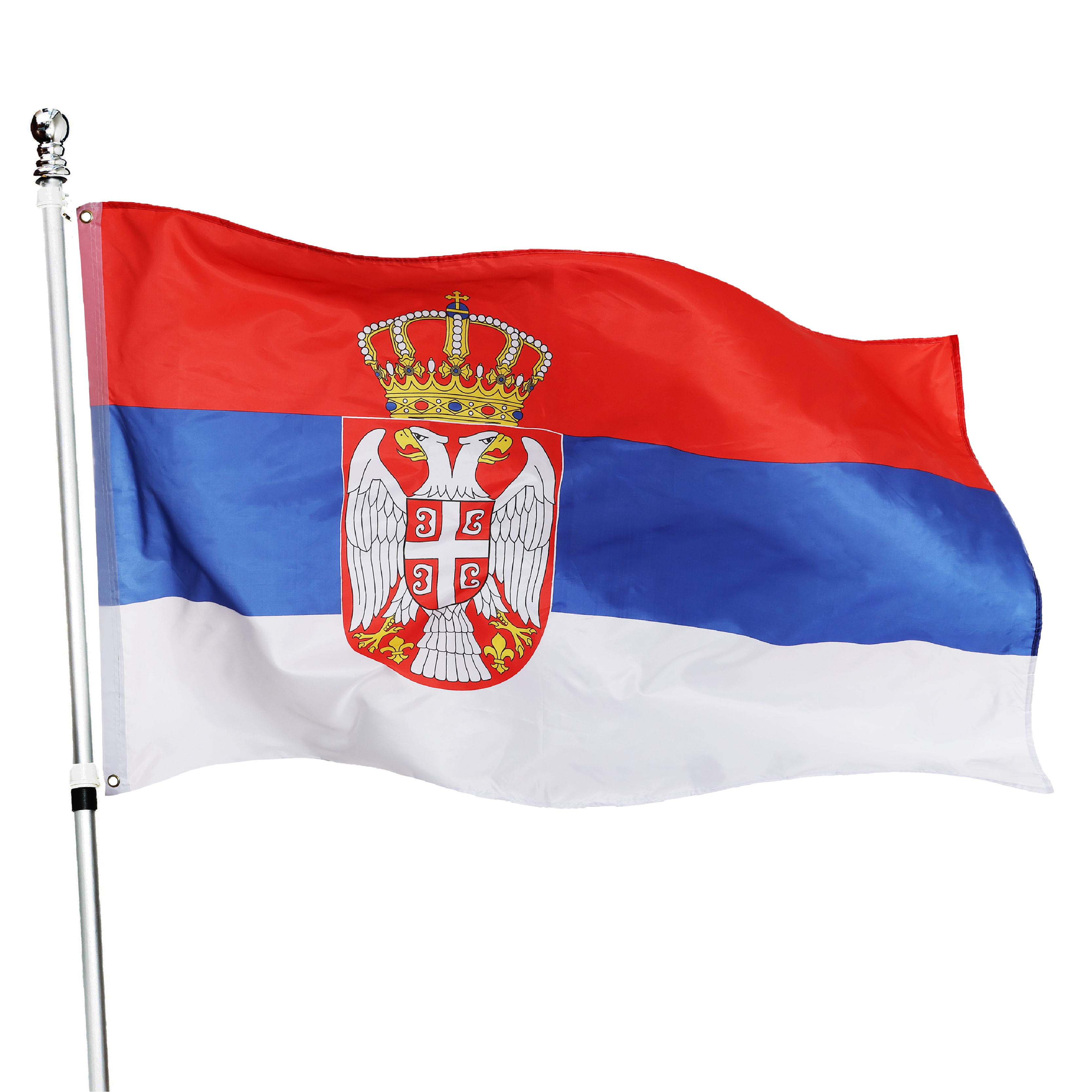 Large 5ft X 3ft Serbian Flag