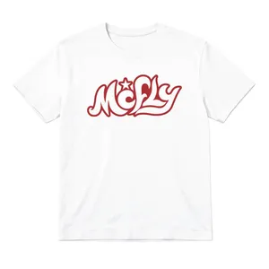 Adults Rock-Inspired Baby Tee | White Graphic T-Shirt | Red Star Print | 100% Cotton