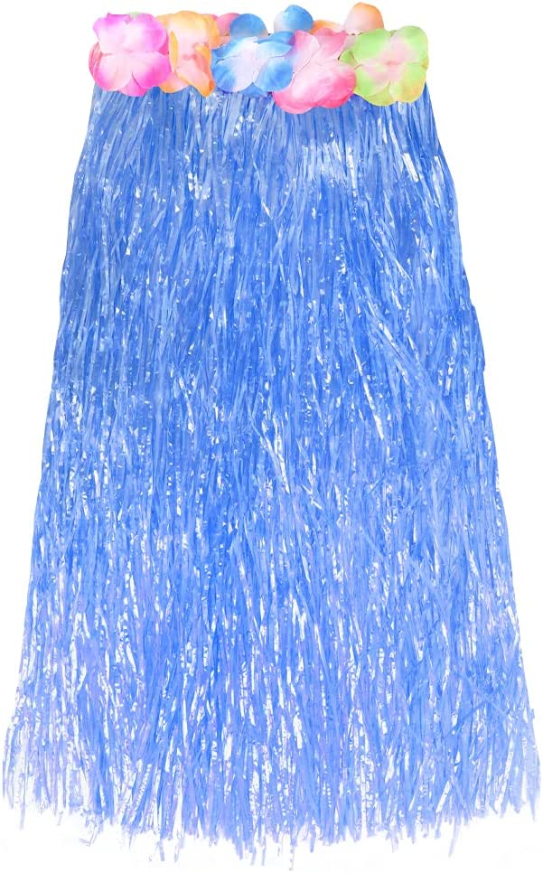 Hawaiian Long Blue Hula Skirt