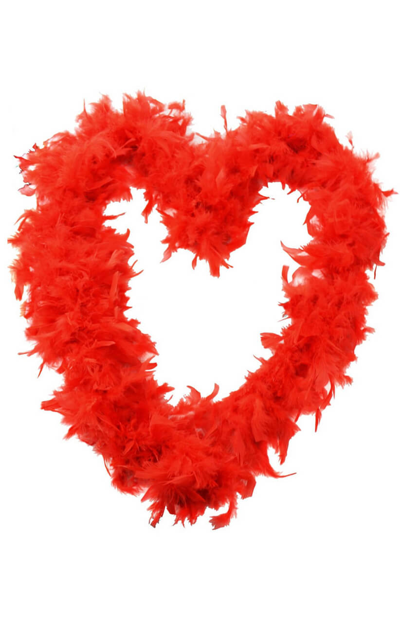 Red Feather Boa 80g