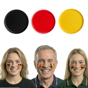 Supporters Face Paint Set | Black, Red & Yellow