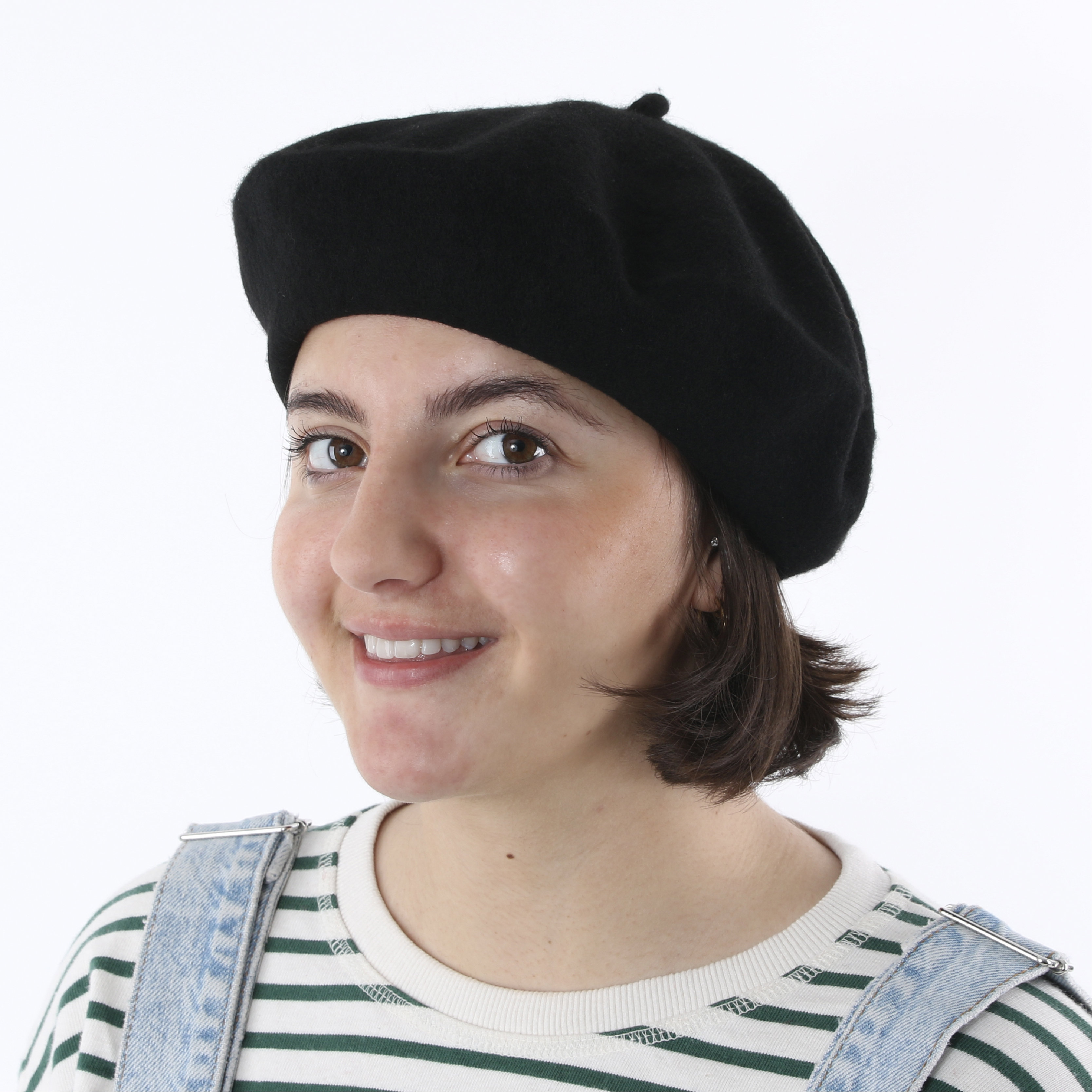 Black French Beret Hat
