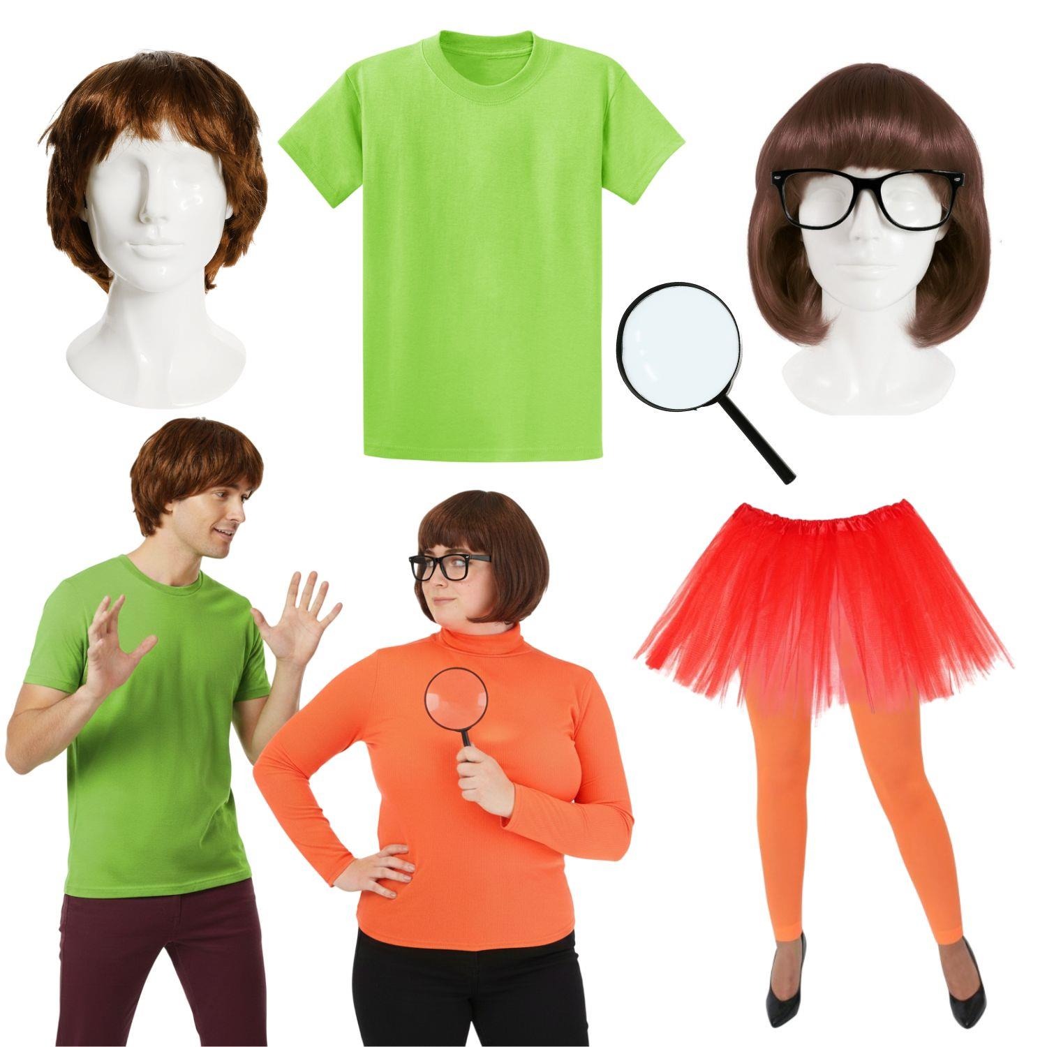 Couples Mystery Solvers Costume Set | 7 Pcs | Mystery Solver & Mystery Girl
