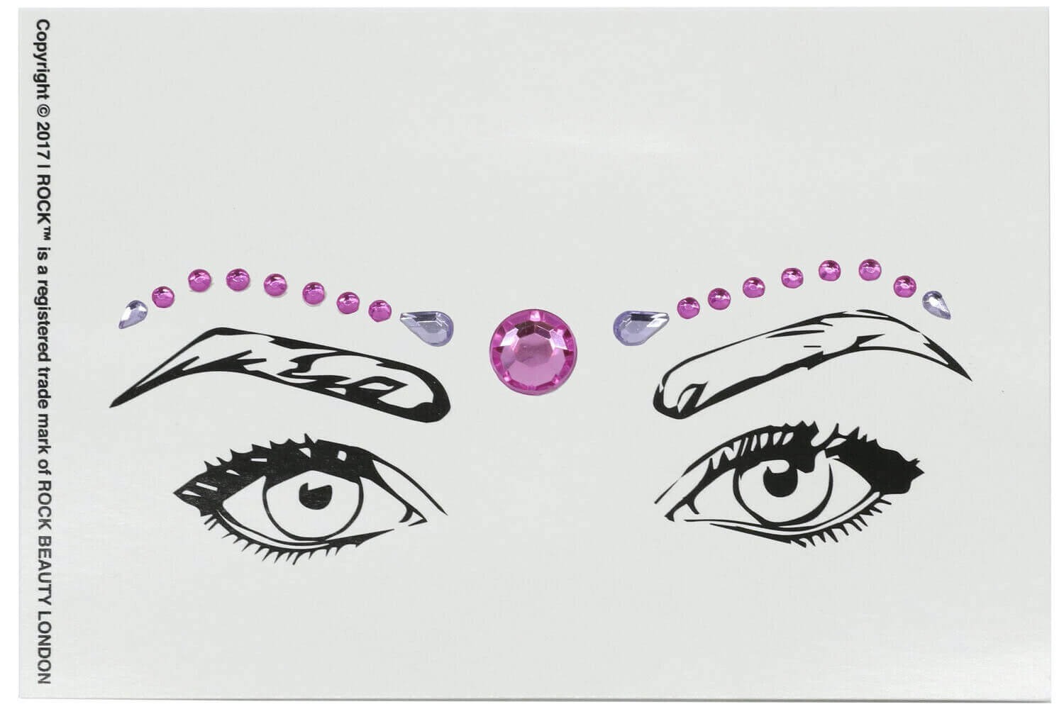 Face Rock Body Gems – Unicorn (Purple & Pink) Festival Face & Body Stickers by Rock Beauty London
