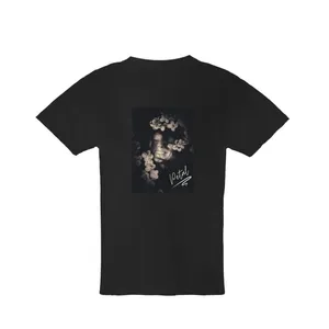 Adults Pop-Inspired Concert T-Shirt | Black Regular Tee | Petal Print