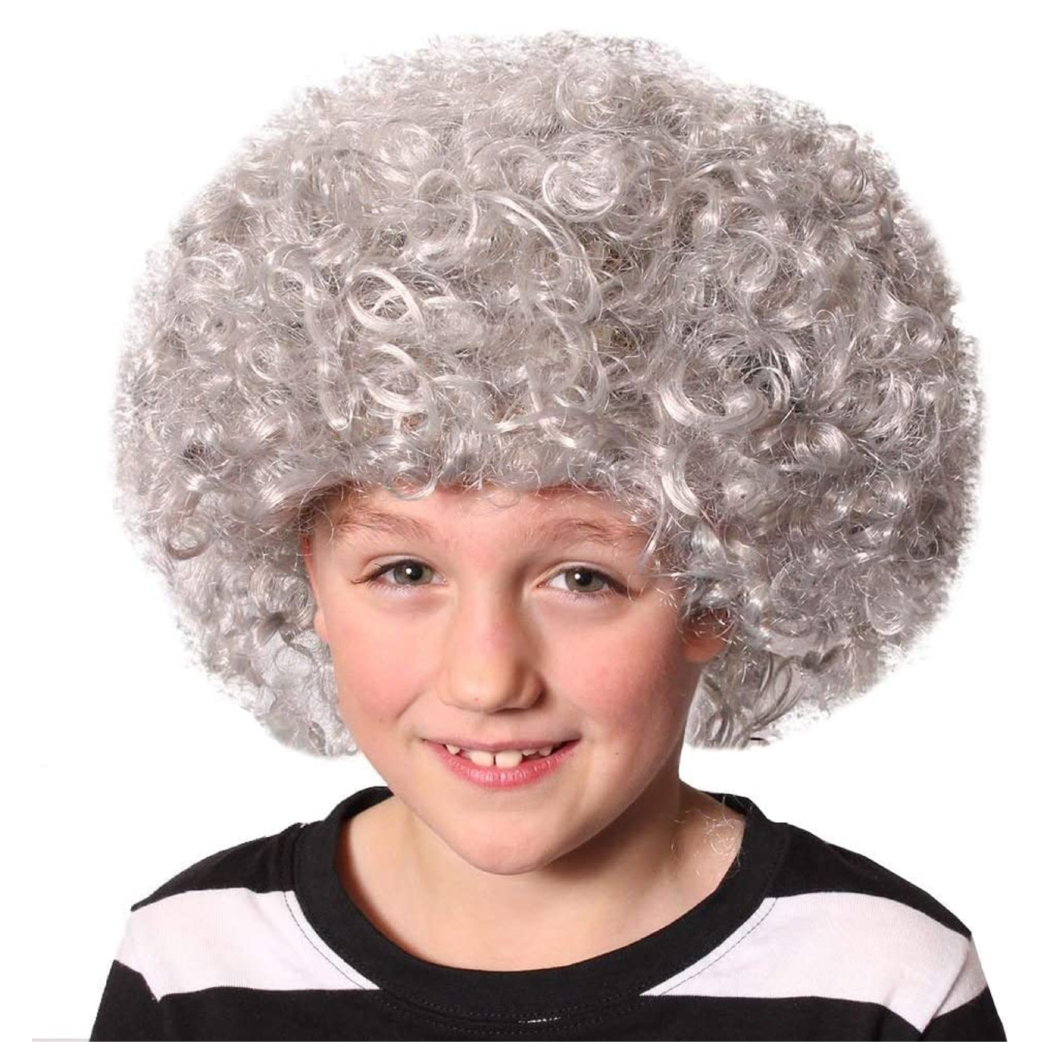 Childs Curly Wig - Grey