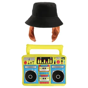 Kevin Accessory Set - Hat, Wig and Boombox