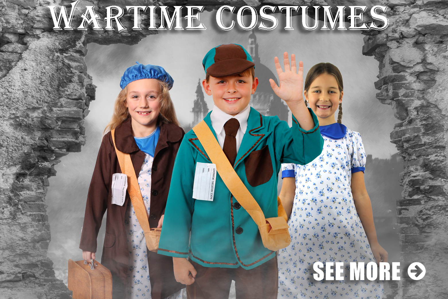 ww2 evacuee costumes 1940s