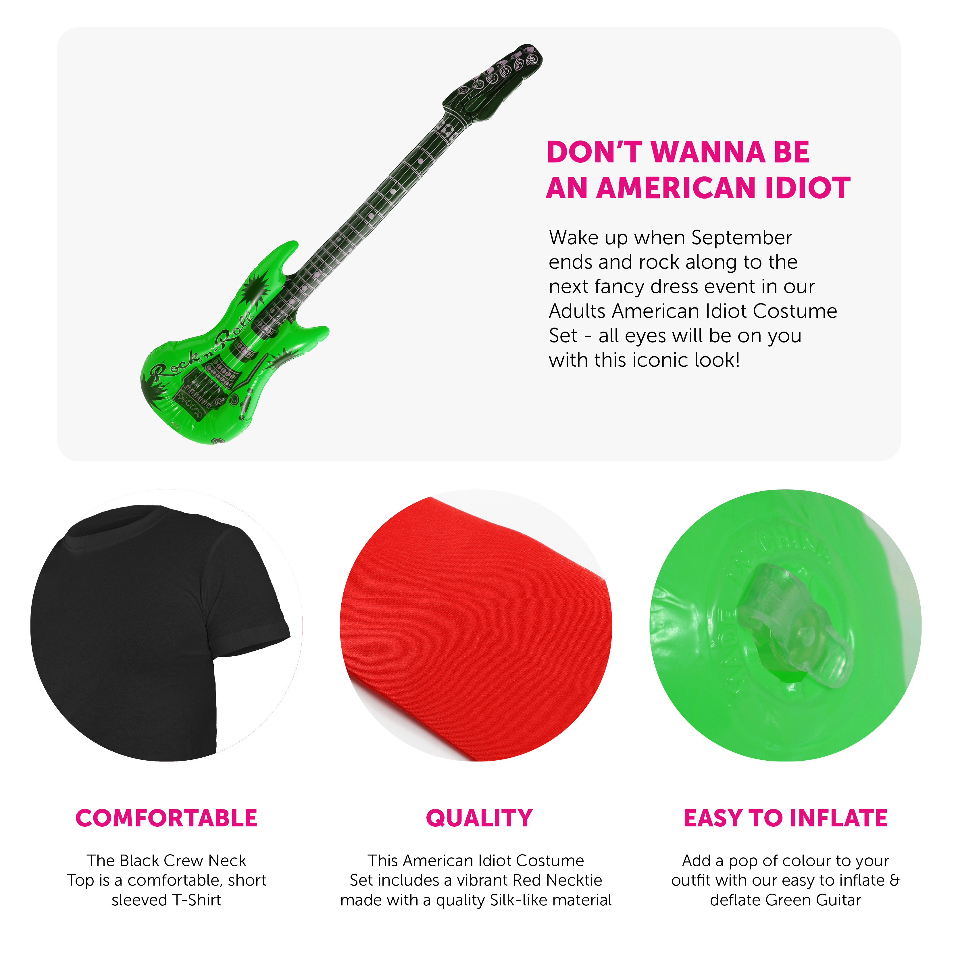 Adults American Idiot Costume - 4 Piece | I Love Fancy Dress