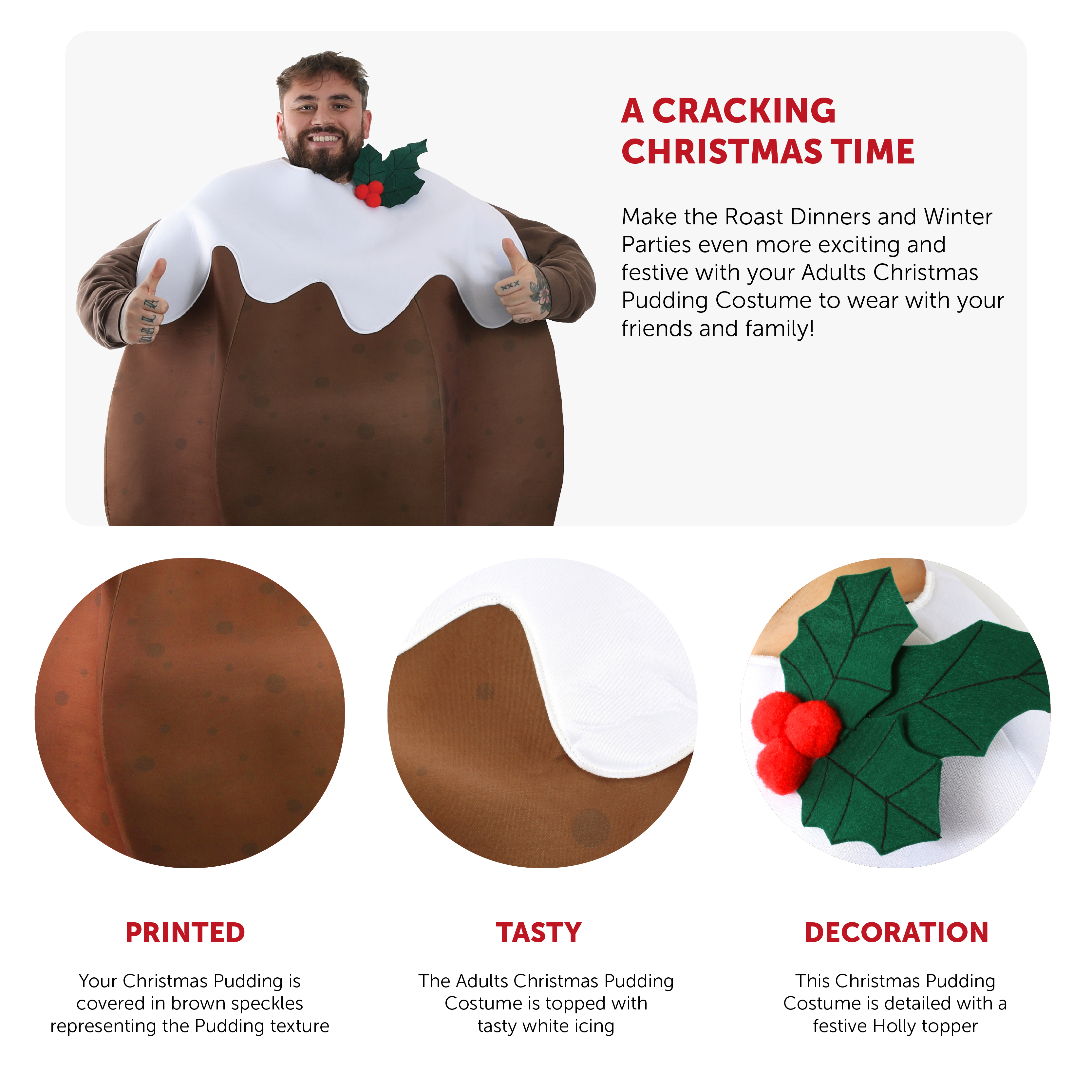 Adults Christmas Pudding Costume | I Love Fancy Dress