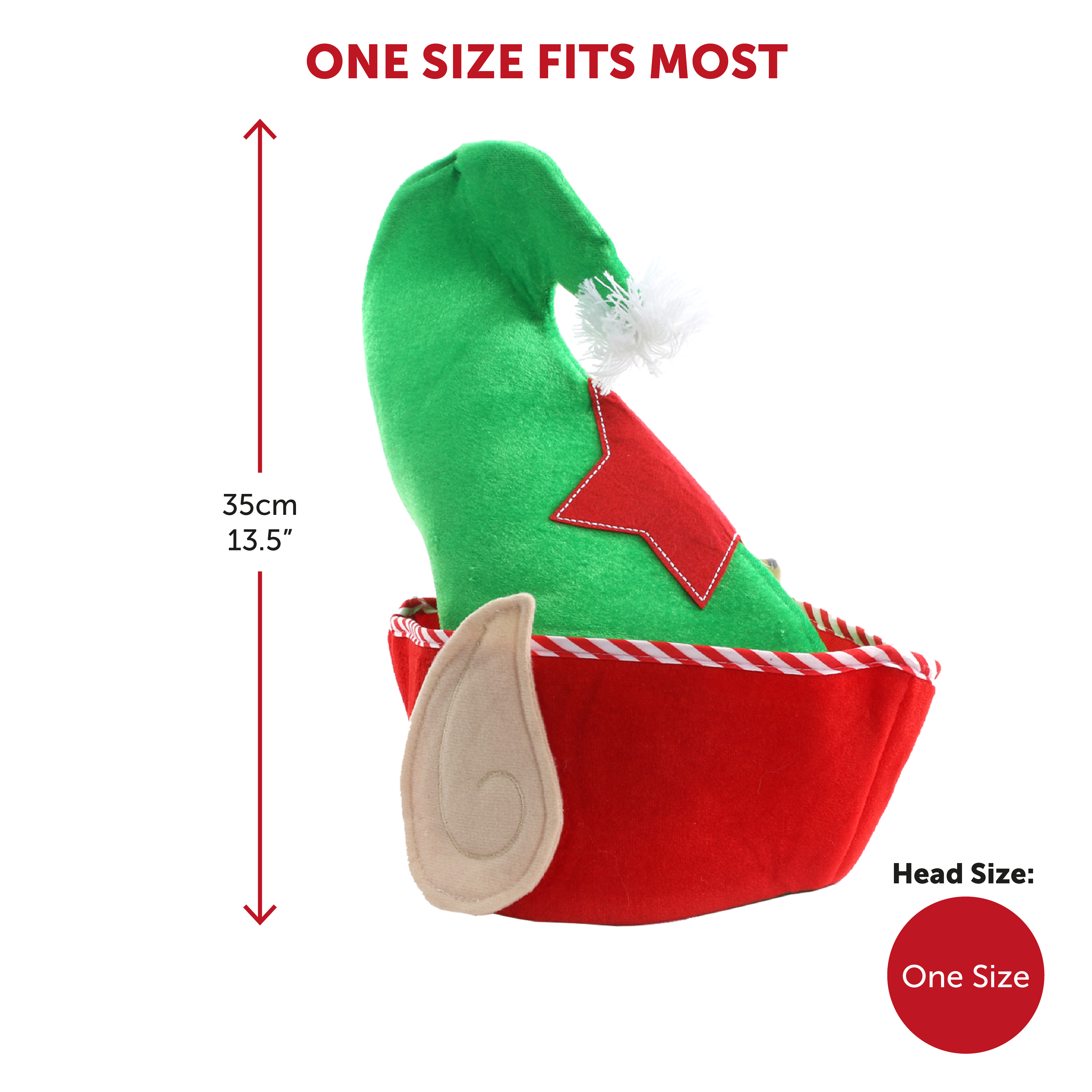 Red and Green Elf Hat & Boots | I Love Fancy Dress