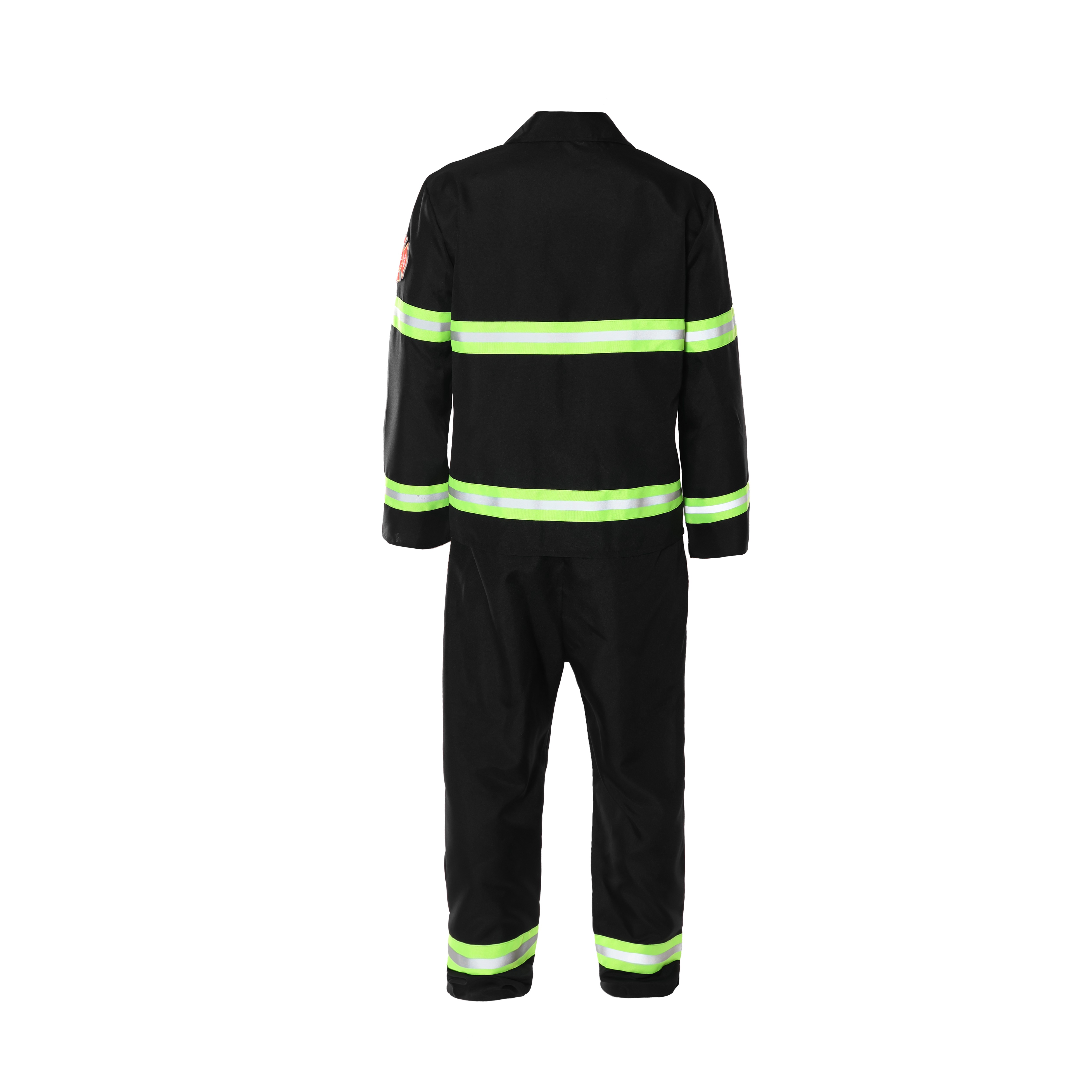 Adults Fireman Costume | 3 Pcs | Top, Trousers & Inflatable Fire ...