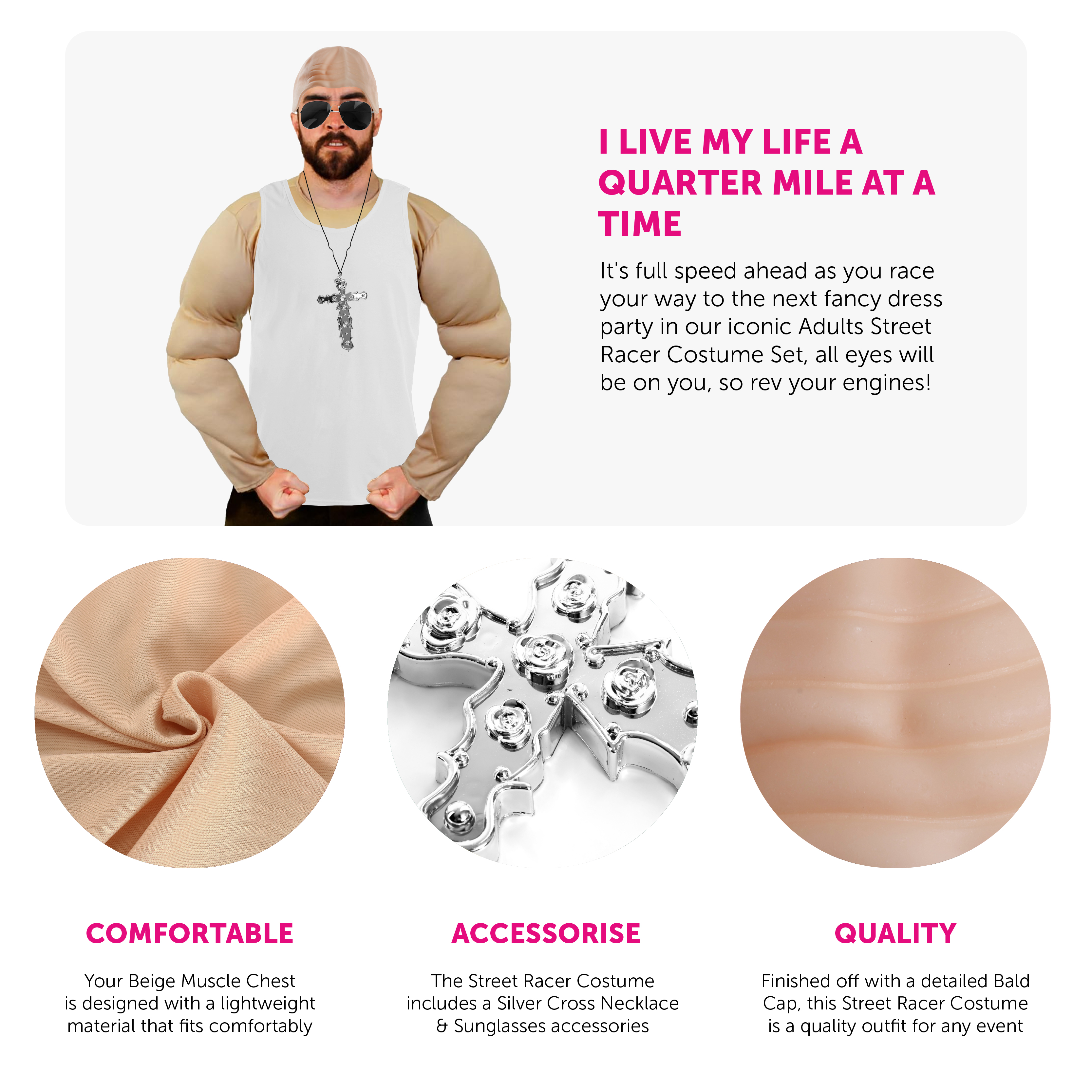 Adults Street Racer Costume | I Love Fancy Dress