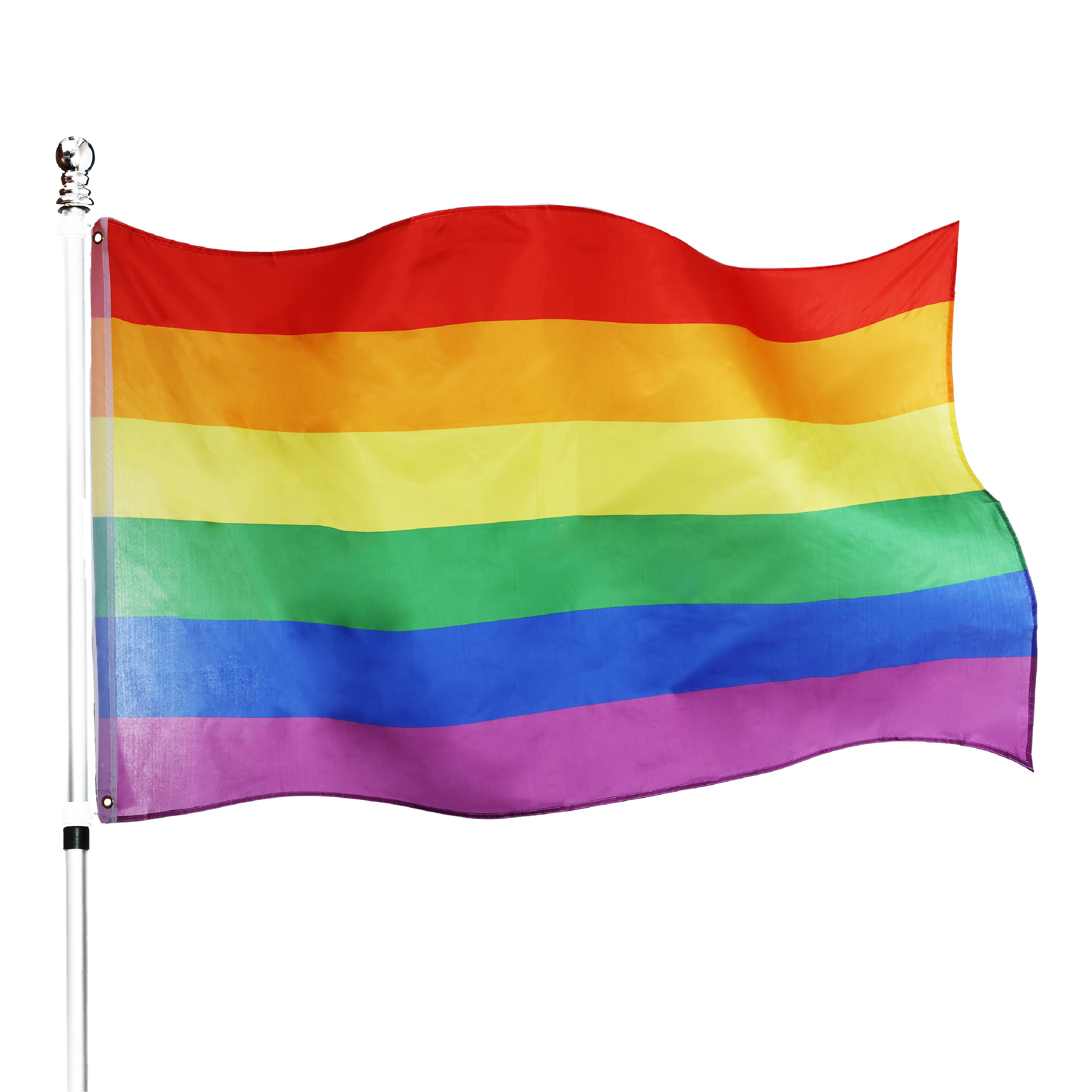 Rainbow Flag Set – 5ft x 3ft with Rainbow Pride Angel Wings | I Love ...