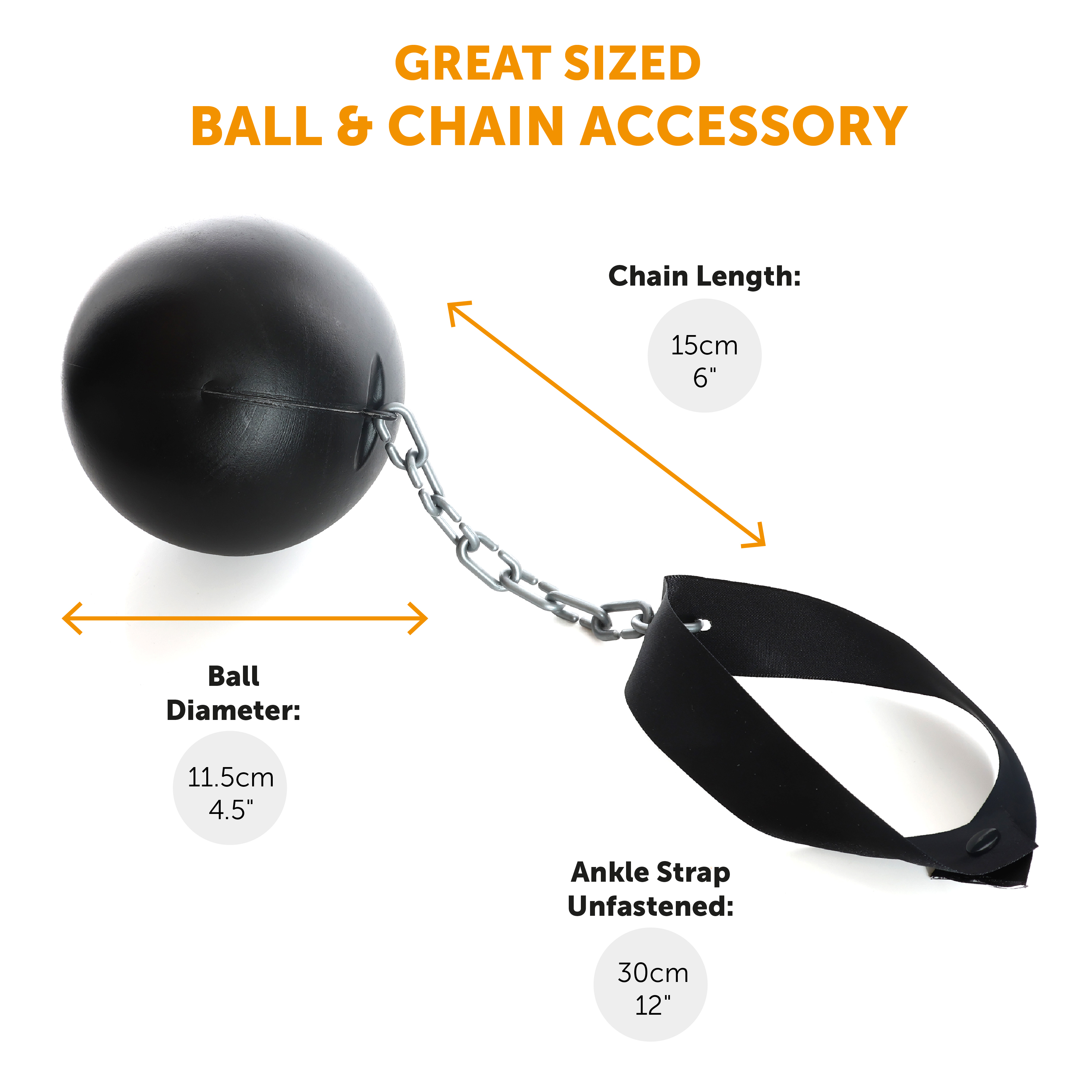 Plastic Ball & Chain Prop | I Love Fancy Dress