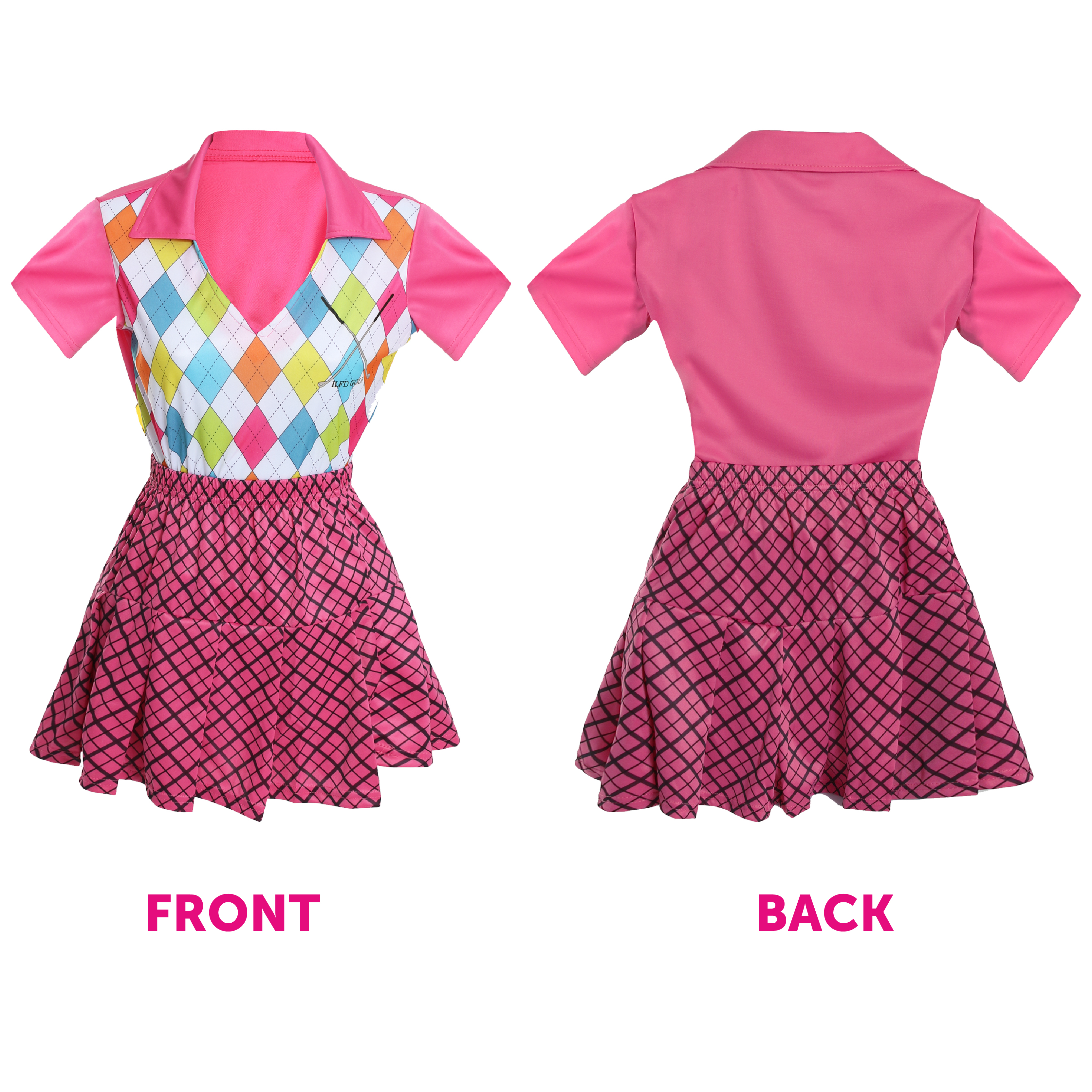 ladies fancy dress golf outfit Costume - Top, Skirt + Visor green rhythm dress under $1500