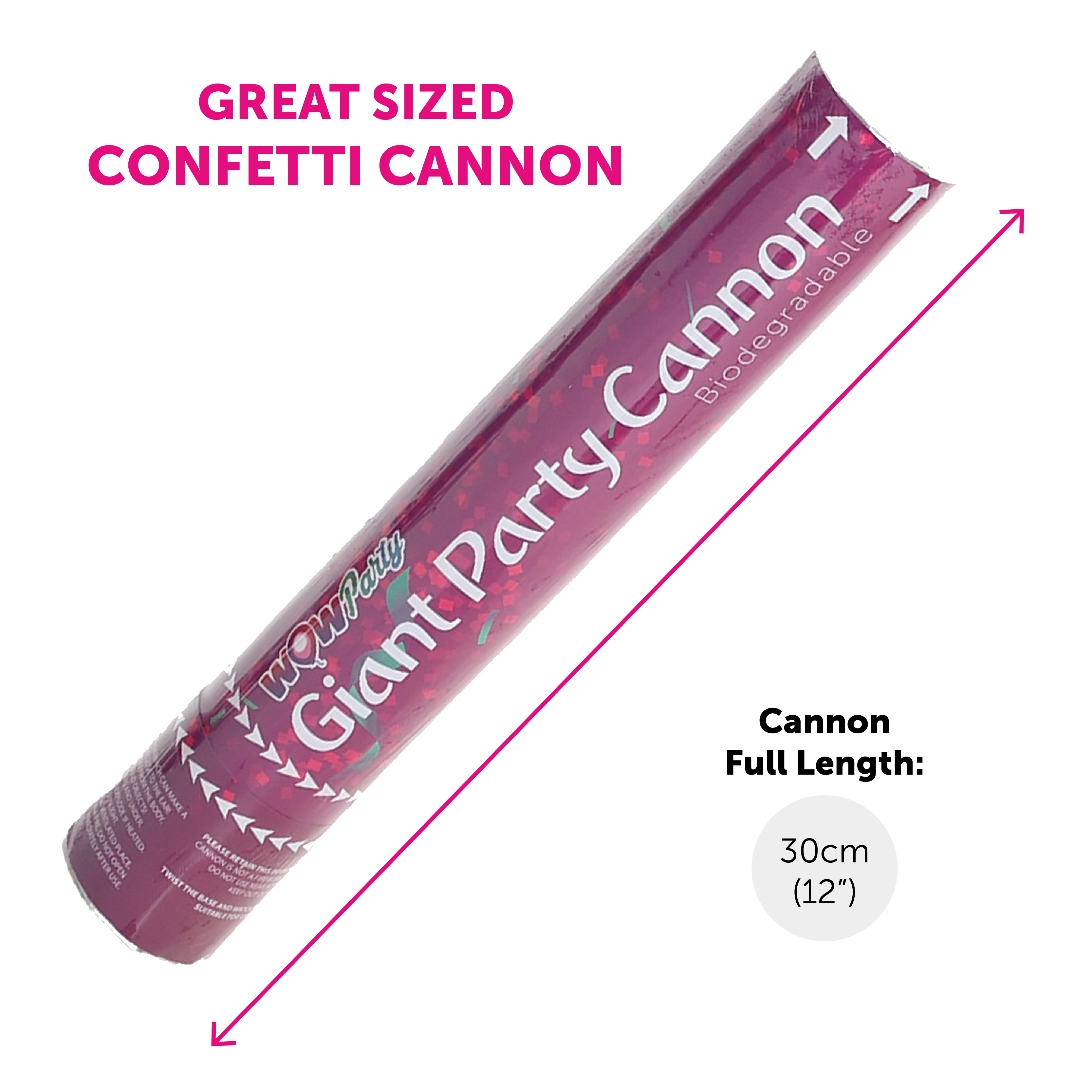 30cm Confetti Cannon | I Love Fancy Dress