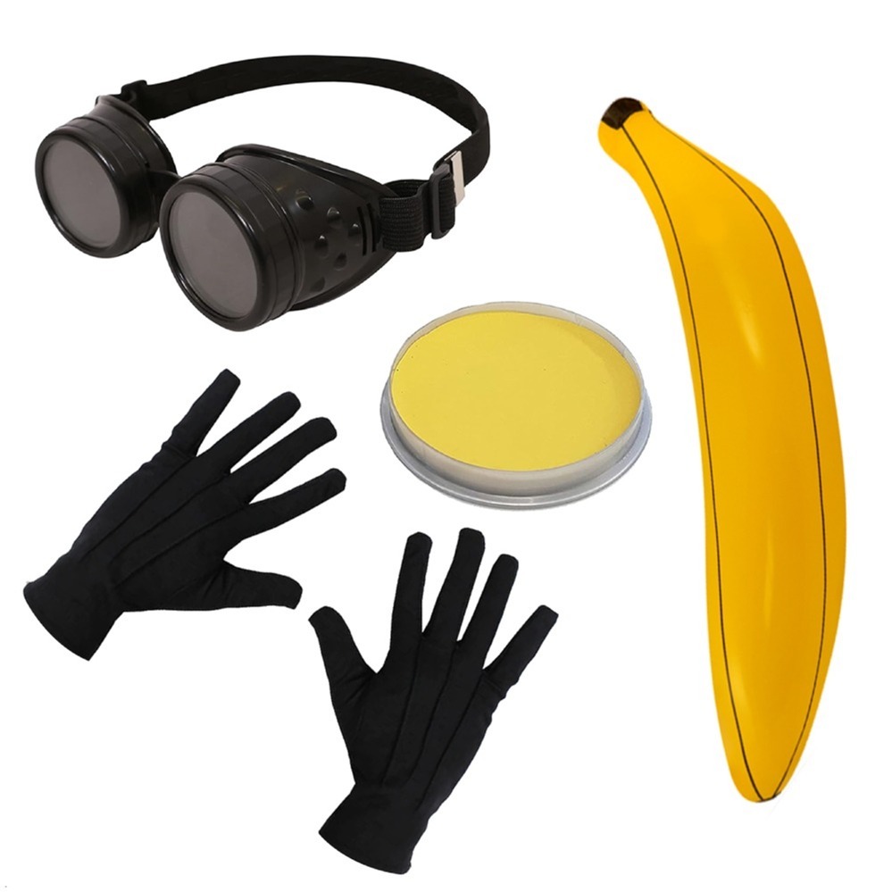Adults Despicable Villain & Yellow Helper Accessory Set | 8 Pcs | I ...