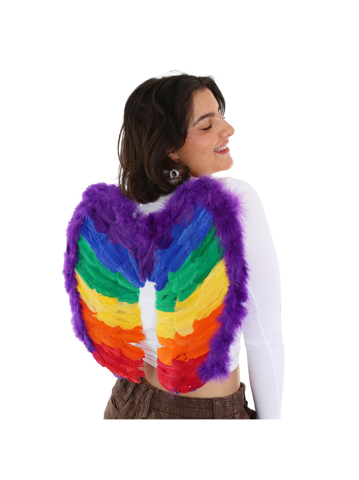 Rainbow Flag Set – 5ft x 3ft with Rainbow Pride Angel Wings | I Love ...