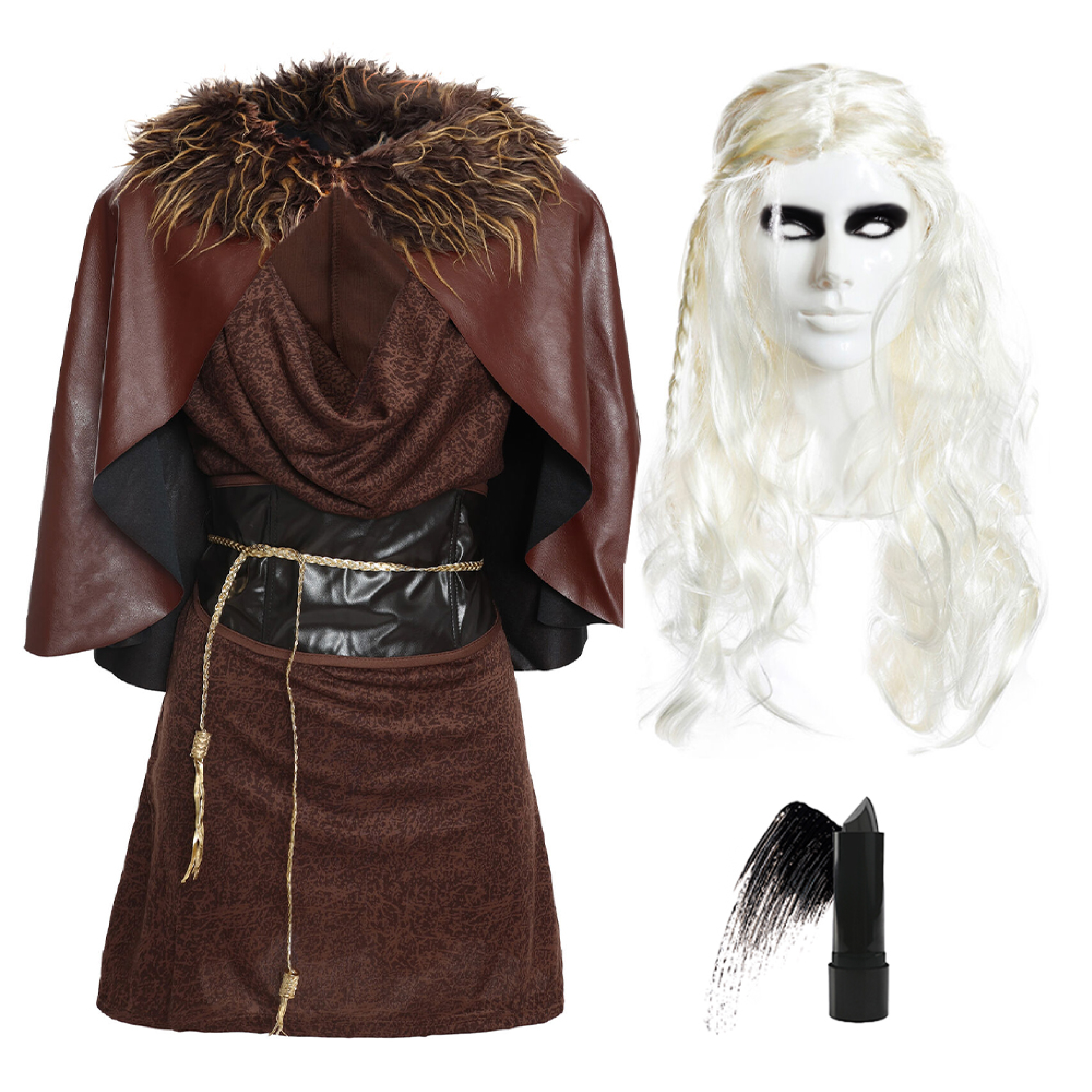 knee length dresses for ladies Teal Viking Dress main image 1