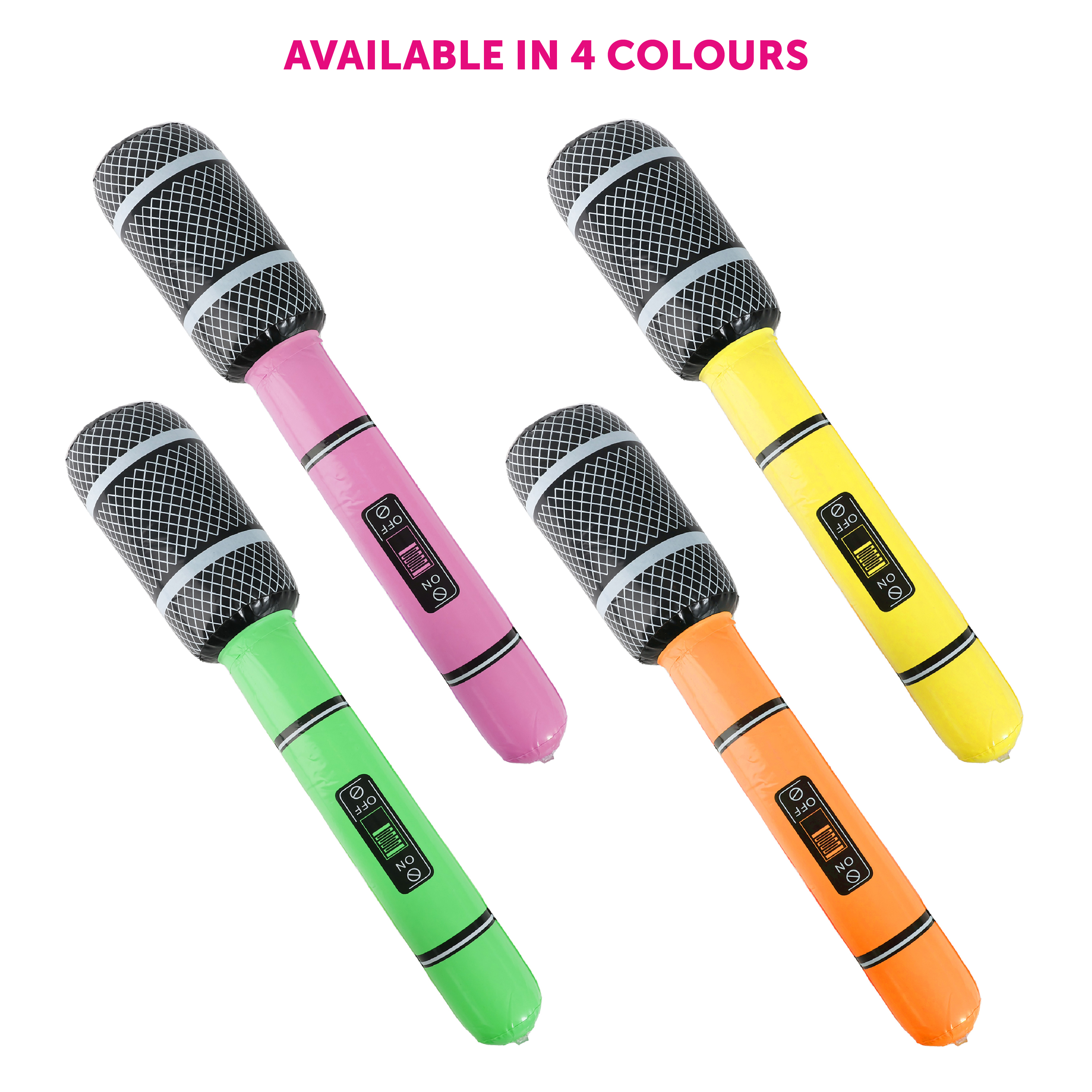 Yellow Inflatable Microphone | I Love Fancy Dress