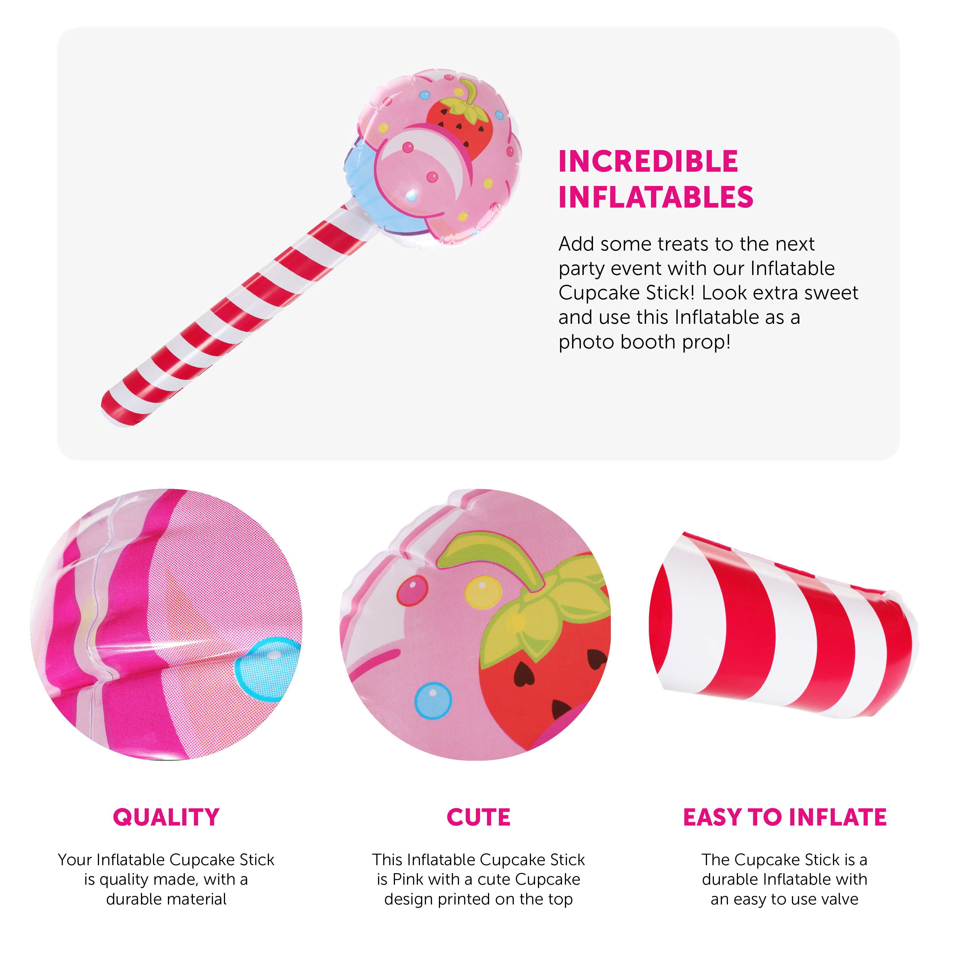 Cupcake Stick Inflatable | I Love Fancy Dress