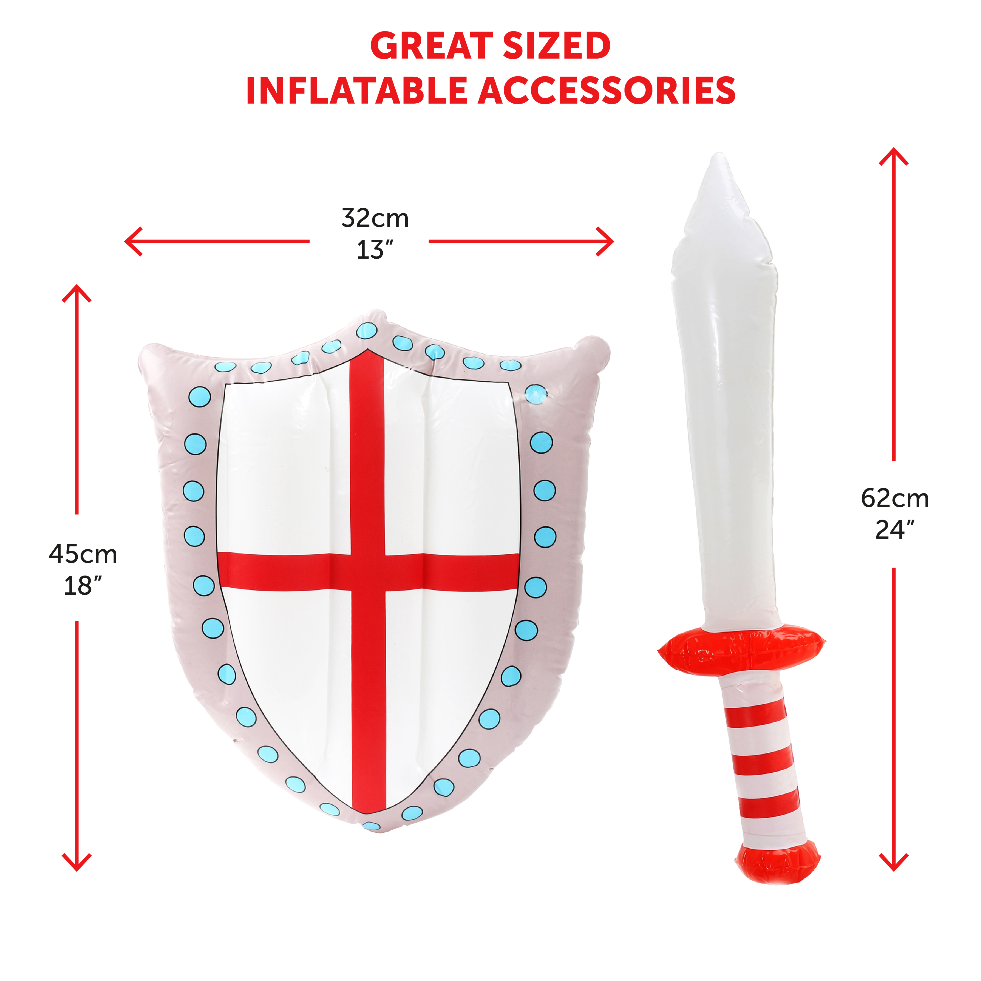 28 Piece England Supporters Set - Flags, Bunting, Headbands ...