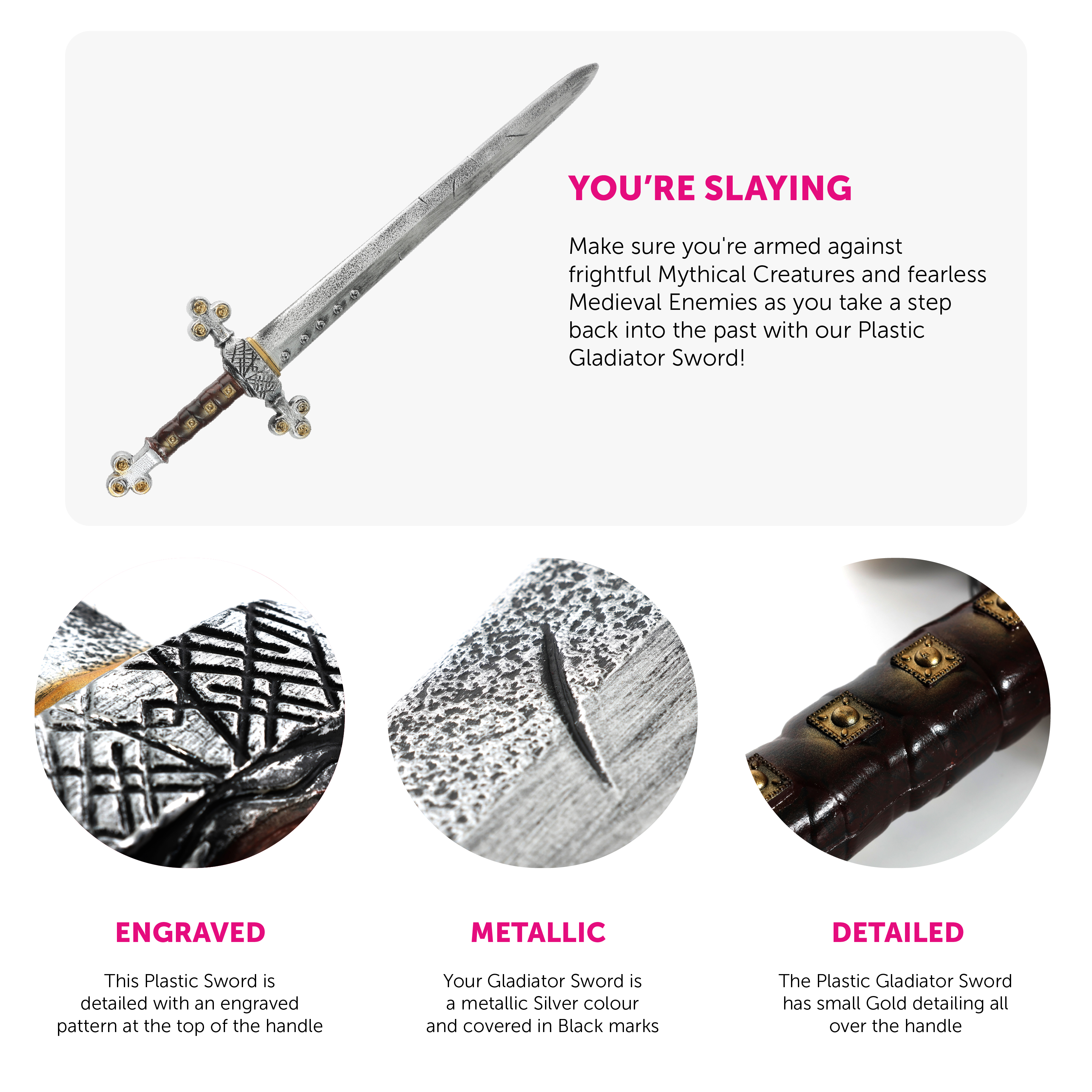 Plastic Gladiator Sword | I Love Fancy Dress