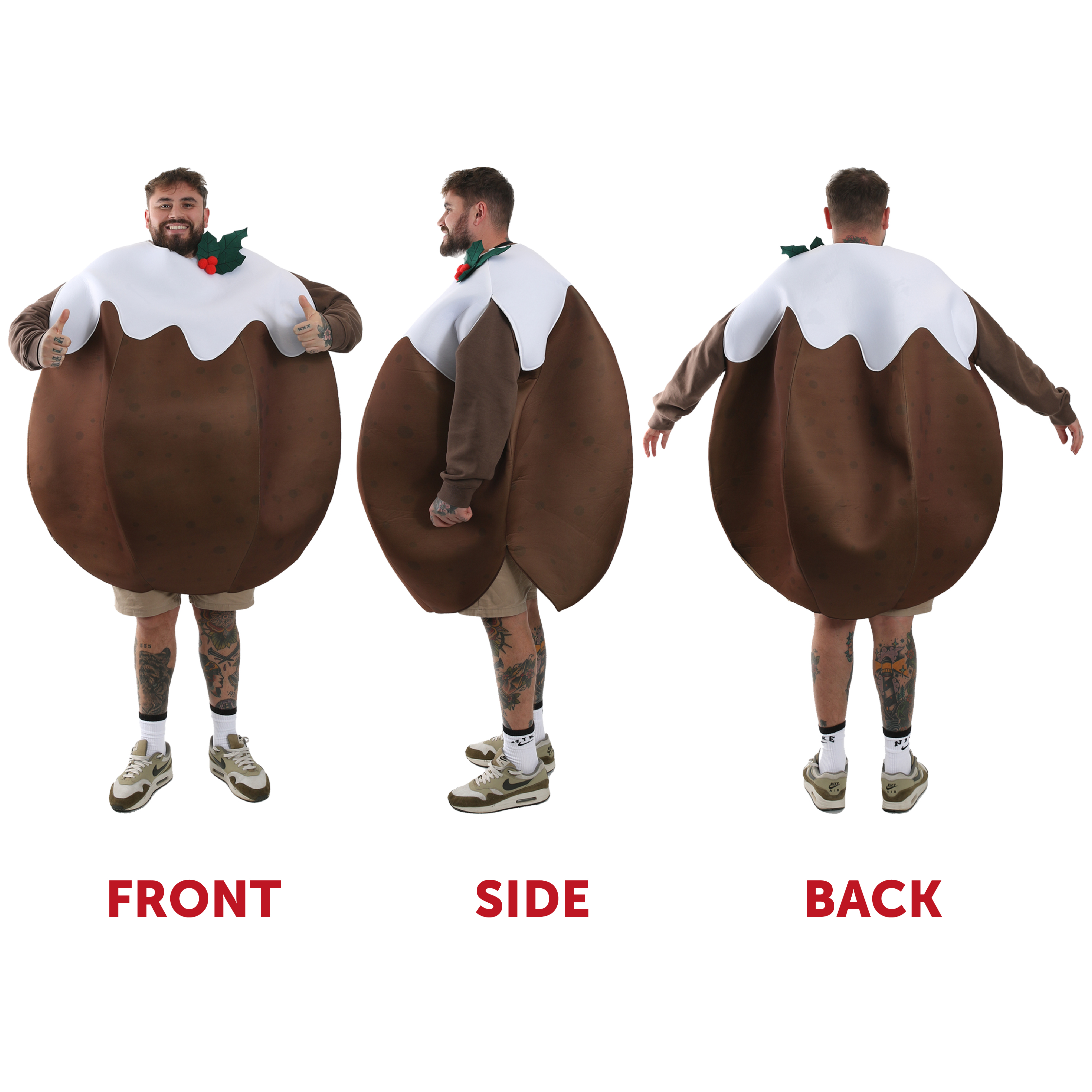 funny christmas fancy dress outfits Christmas Pudding Outfit Adult Christmas Pudding Costume 260-May26