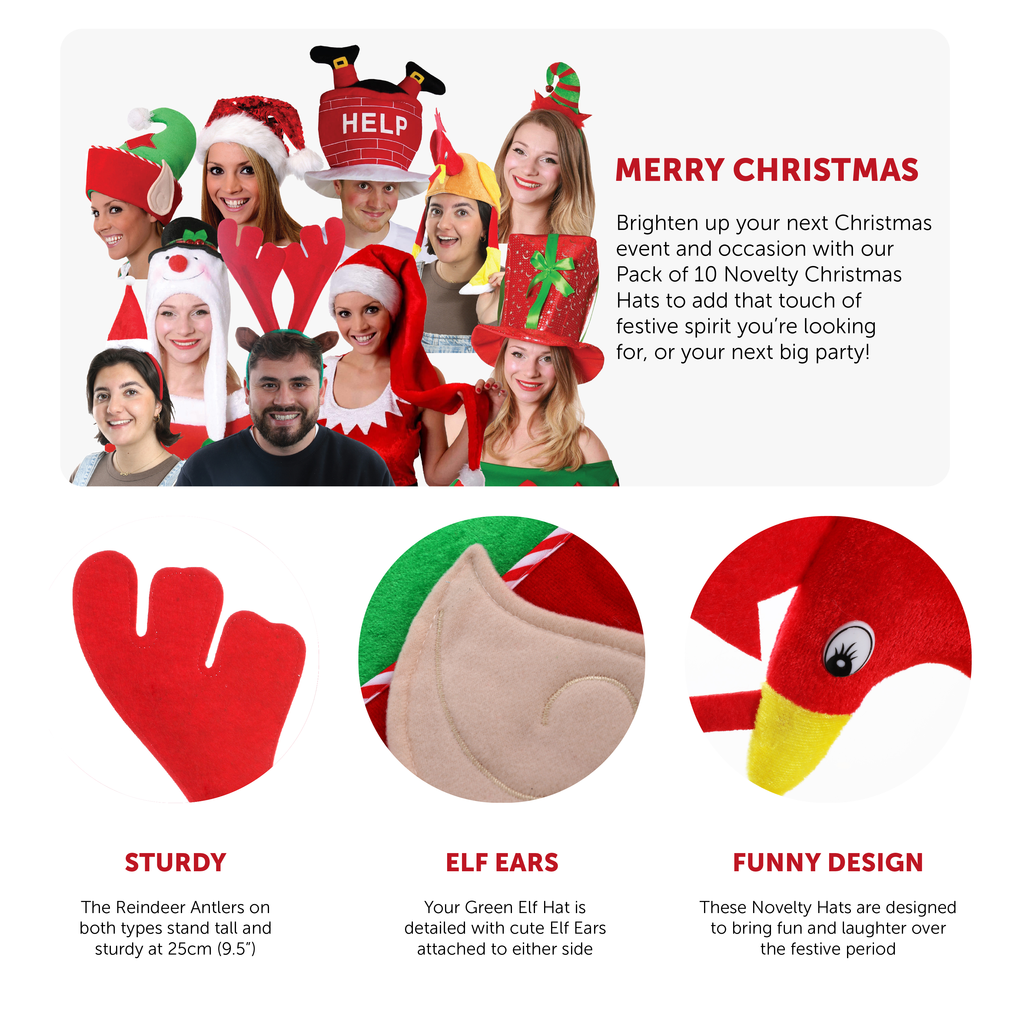 Verified Supplier Crazy Christmas Hats Available in Various Styles Verified Supplier Crazy Christmas Hats Available in Various Styles