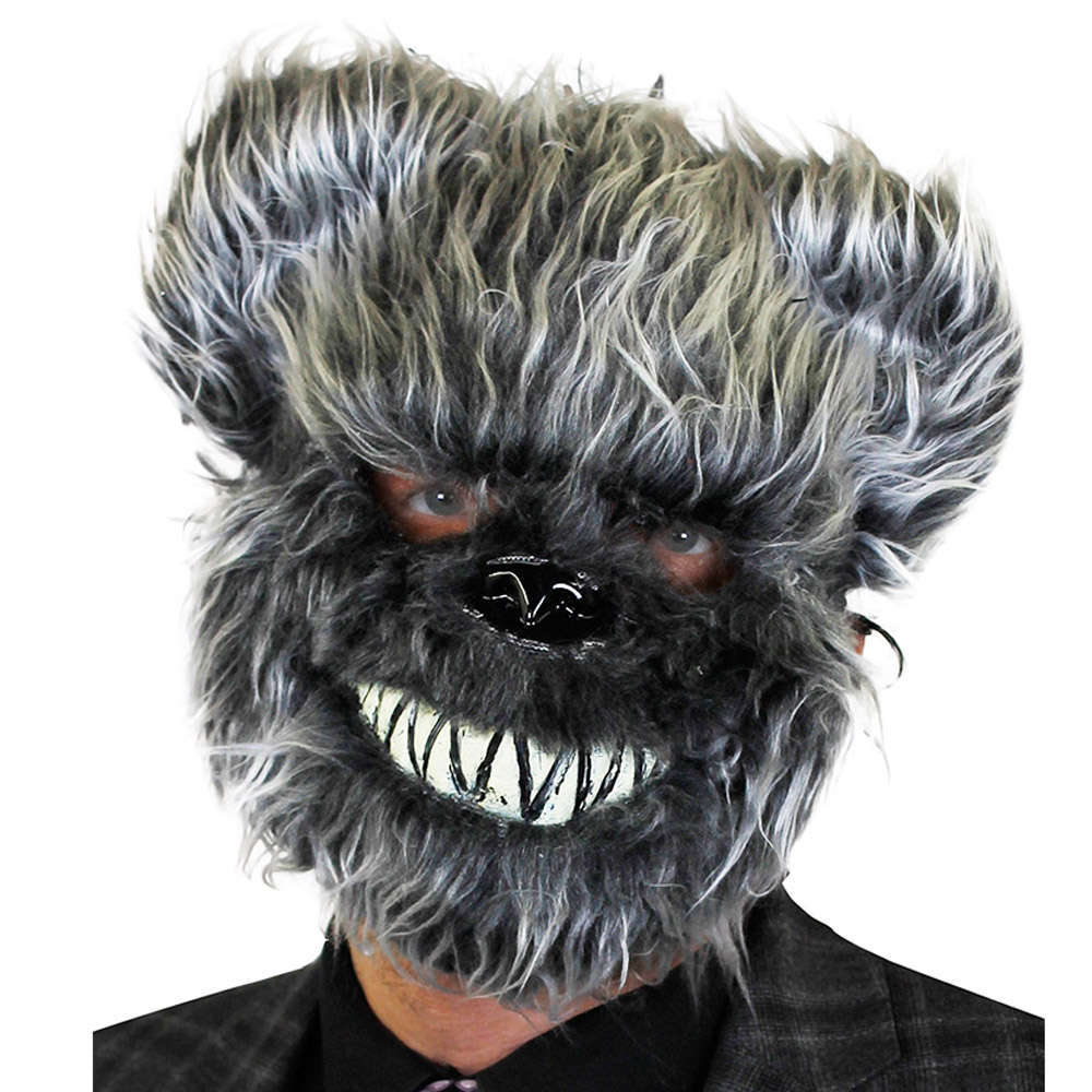 Scary Grey Furry Bear Mask