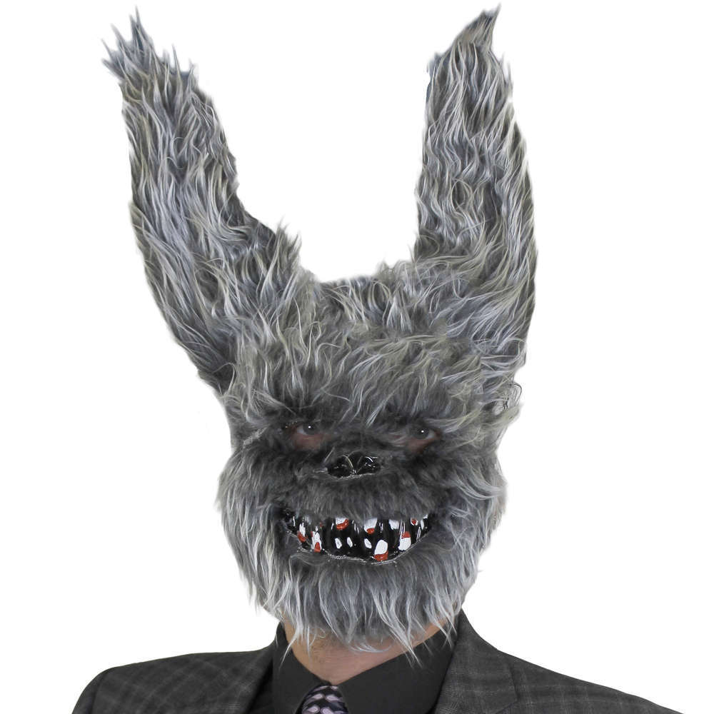 Scary Grey Furry Rabbit Mask