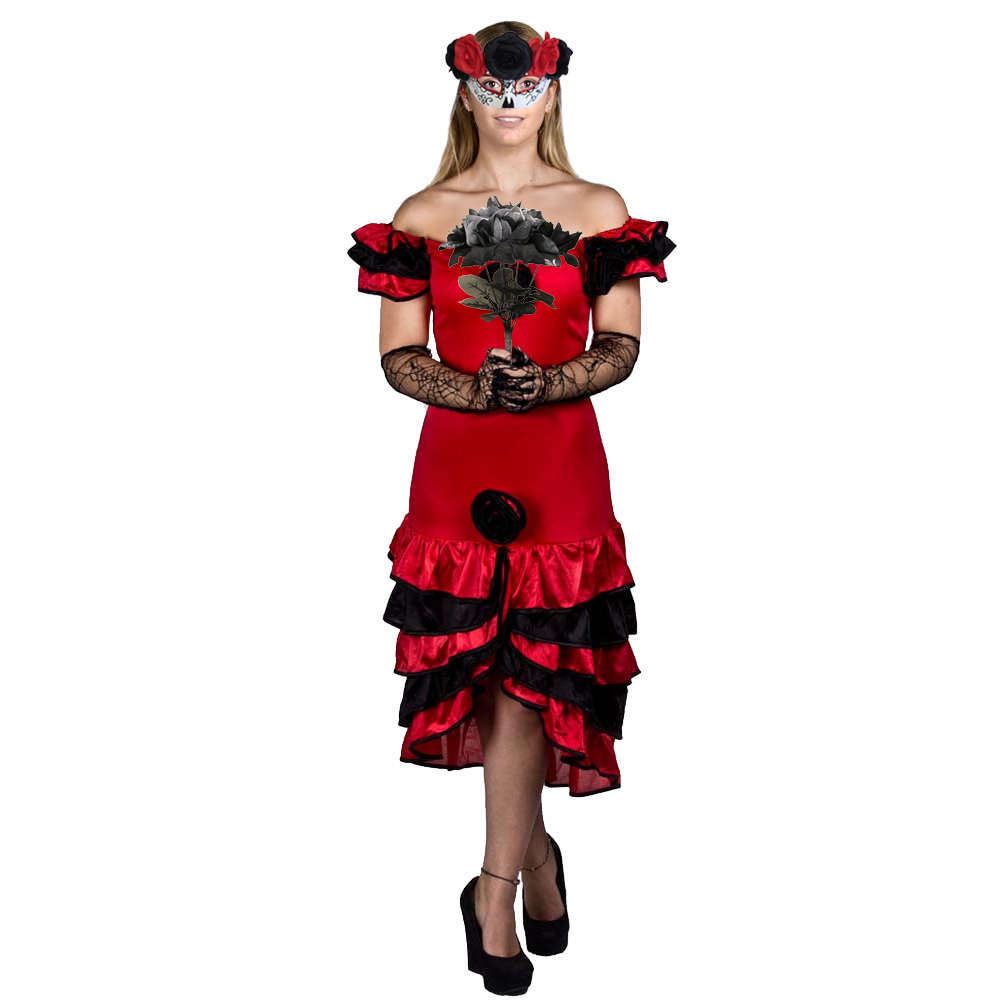 Ladies Masked Day of the Dead Costume