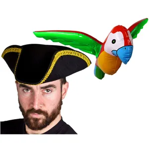 Tricorn Hat and Inflatable Parrot