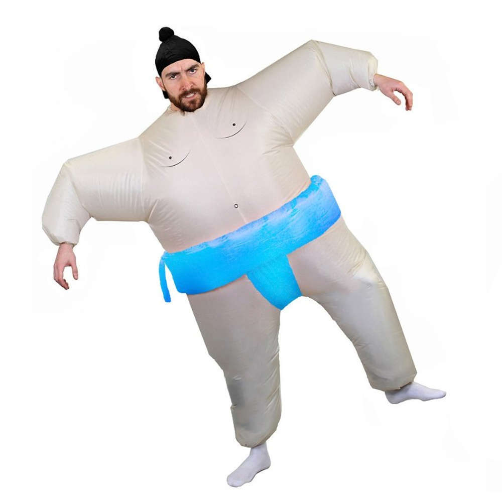 Inflatable Fat Sumo Suit - Blue