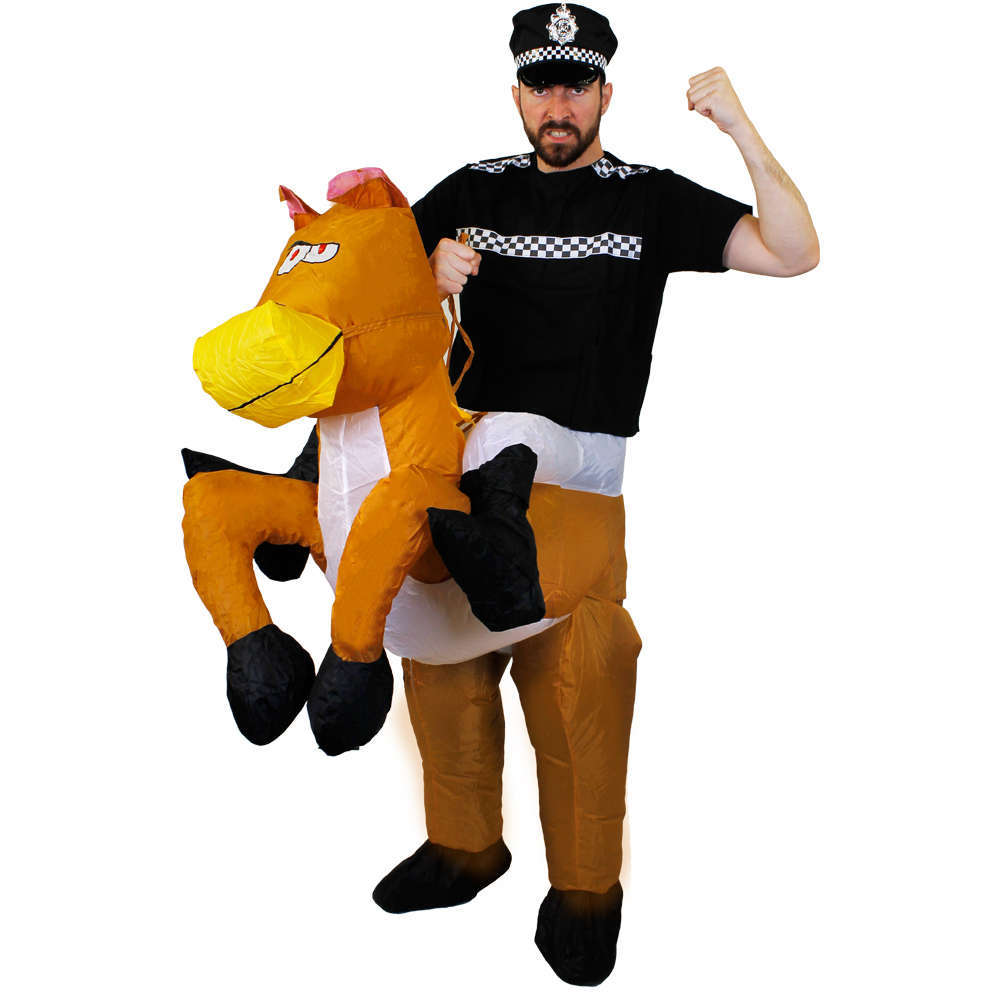 Inflatable Horse + Police Vest & Hat