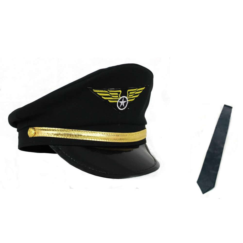 Pilot Set (Black Hat and Tie)