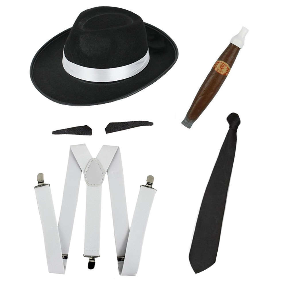 Instant Gangster Fancy Dress Set