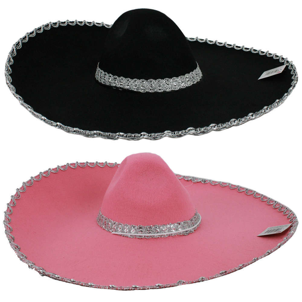 Felt Sombrero With Silver Trim