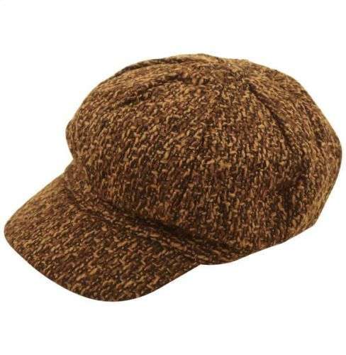Brown Victorian Flat Cap