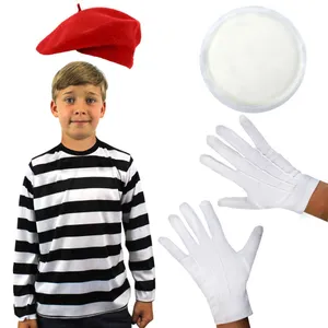 Childs French Mime Costume - Red