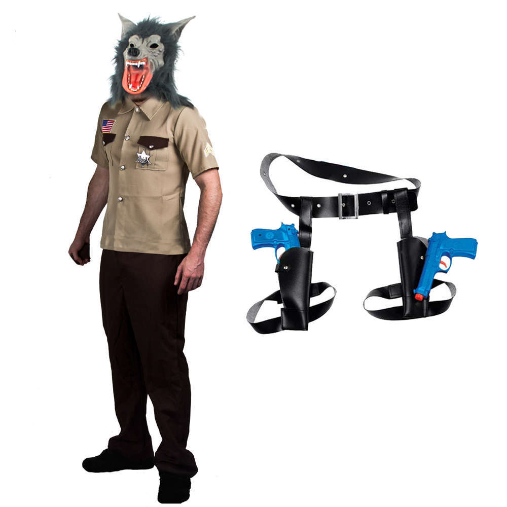 Mens Wolf Cop Set