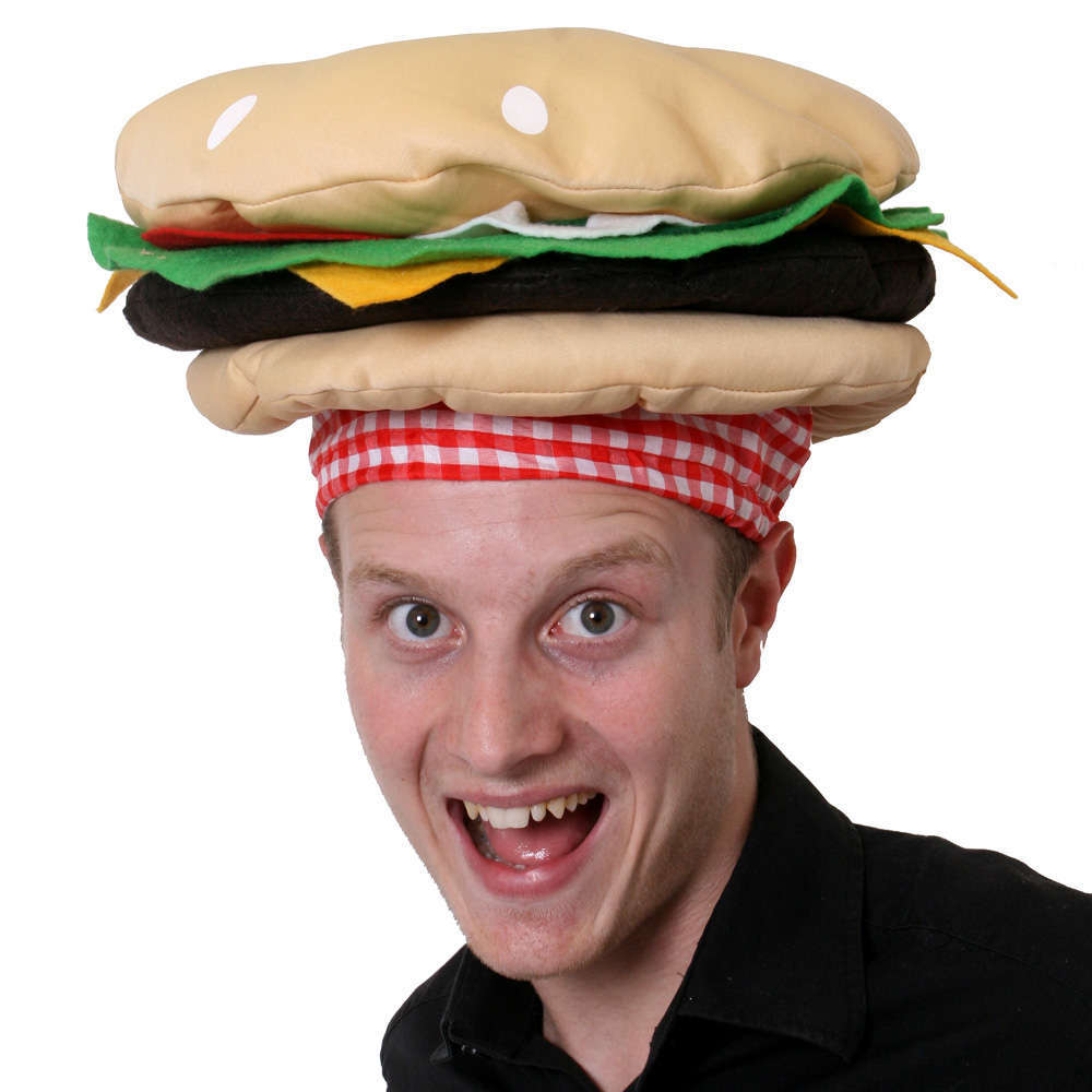 Novelty Burger Hat