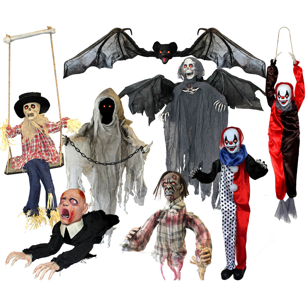 Halloween 8 Piece Animated Decoration Bundle