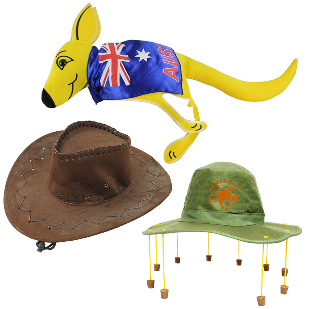 Australia 3 Pack Hat Set