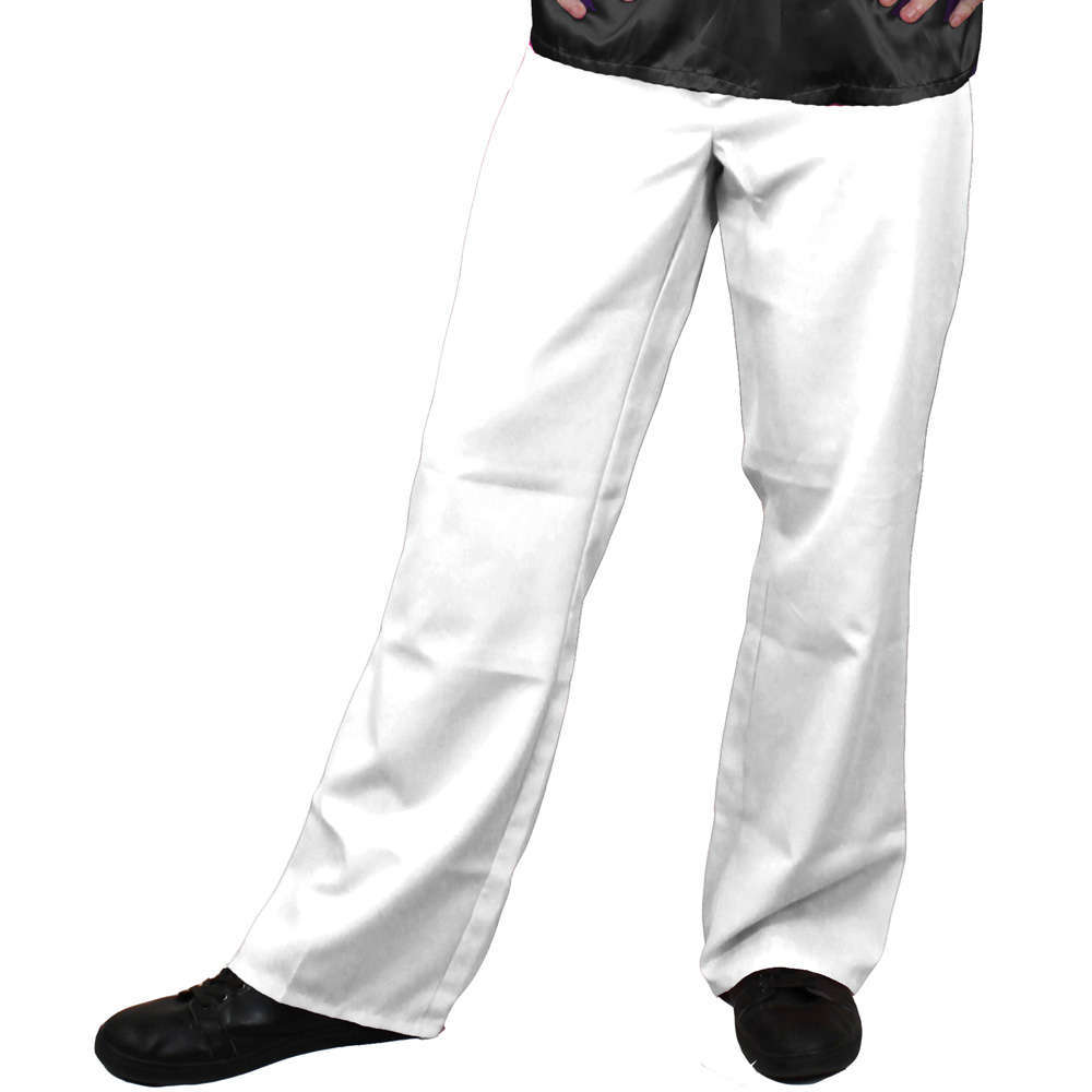 Mens White Disco Pants